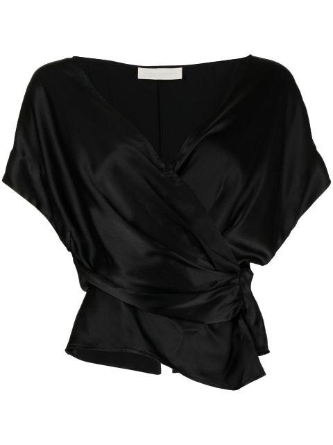 open-neck top by MICHELLE MASON