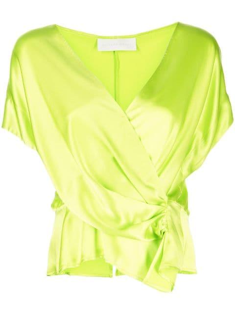 open-neck top by MICHELLE MASON