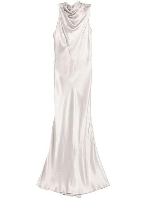 ruffle bias gown by MICHELLE MASON