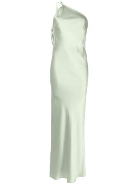 single-shoulder maxi dress by MICHELLE MASON