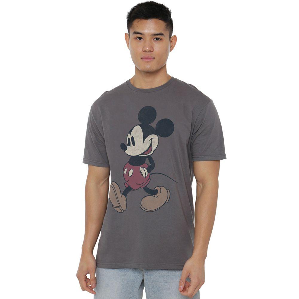 Mickey & Friends Mickey Wander Mens T-Shirt Charcoal by MICKEY MOUSE