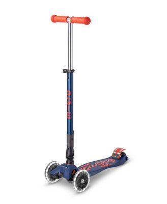Maxi Foldable LED 3-Wheel Kids Scooter for Ages 5-12 by MICRO KICKBOARD
