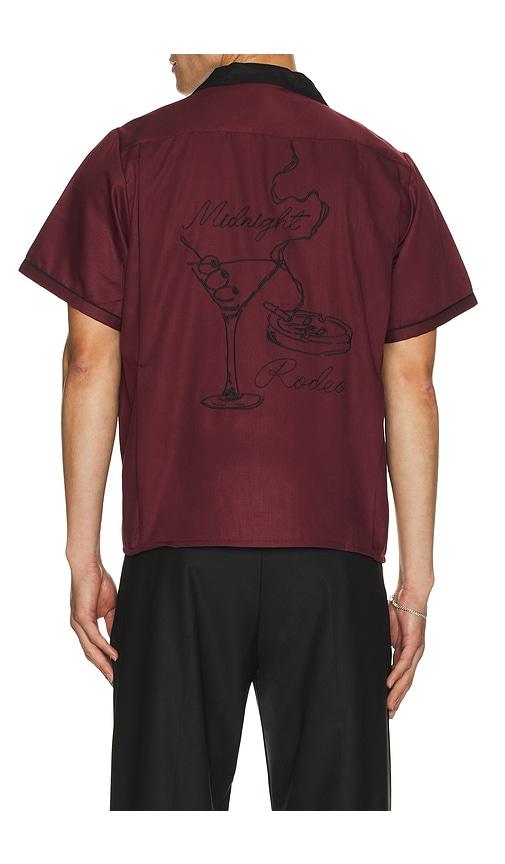 Midnight Rodeo Bowler Shirt in Burgundy by MIDNIGHT RODEO