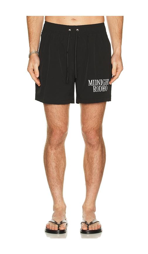 Midnight Rodeo Mr Swim Short in Black by MIDNIGHT RODEO