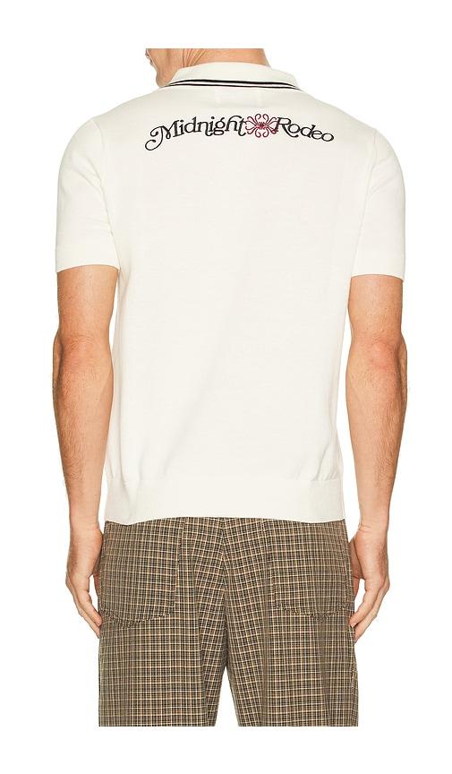 Midnight Rodeo Signature Sweater Polo in Cream by MIDNIGHT RODEO