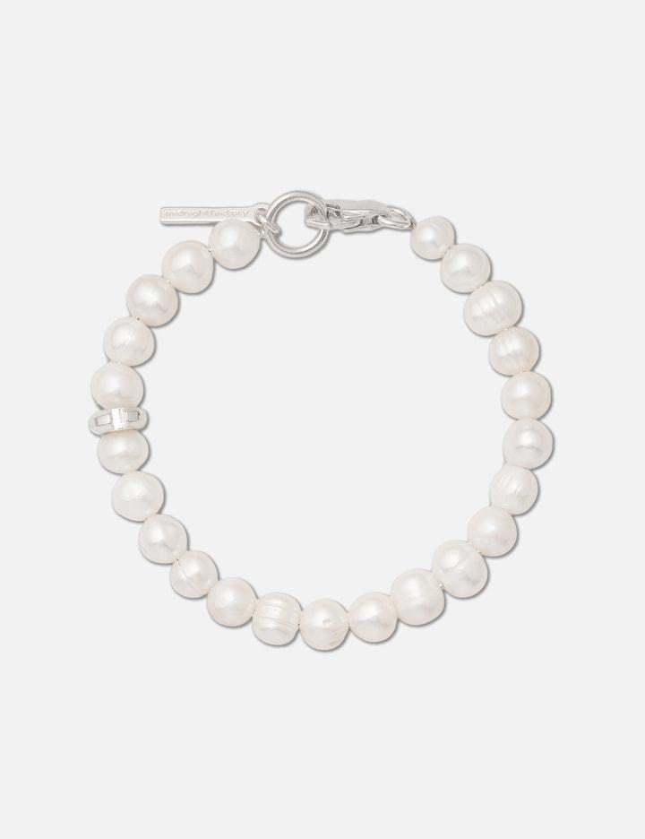 Chuck Nut With Freshwater Pearls Bracelet by MIDNIGHTFACTORY