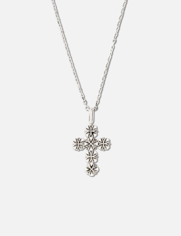 Maltese-Cross Quadruplets Cross Pendant Necklace by MIDNIGHTFACTORY