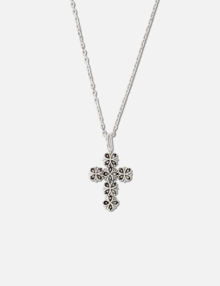 Maltese-Cross Quadruplets Cross Pendant Necklace by MIDNIGHTFACTORY