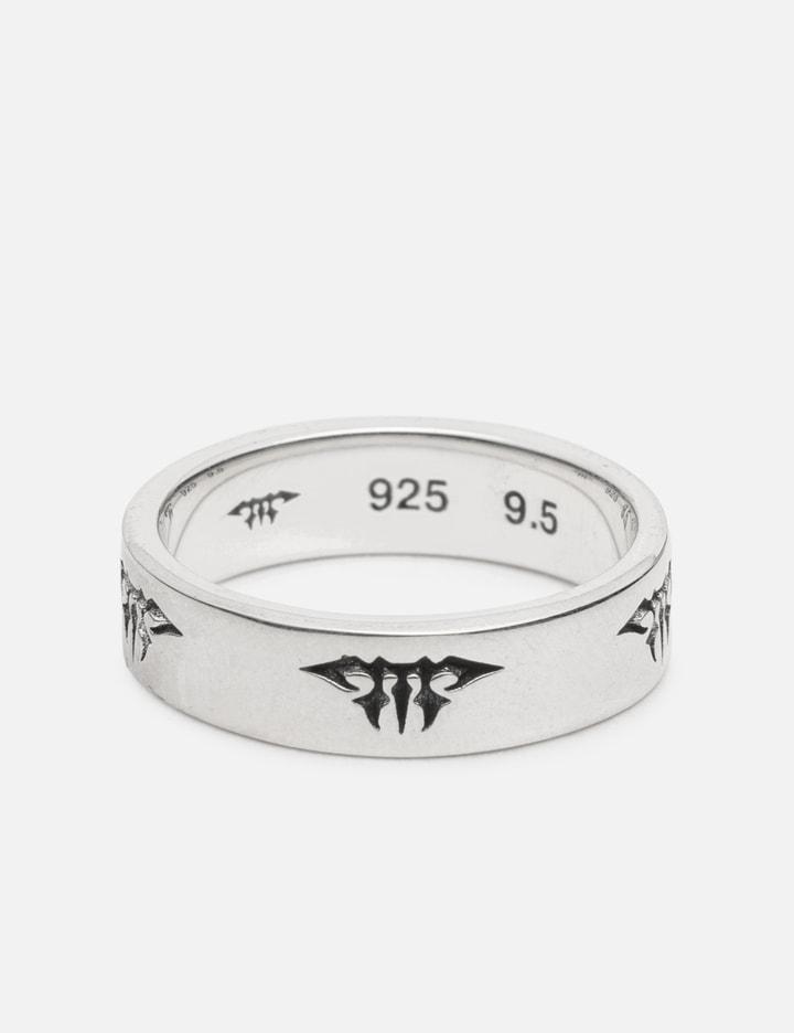 Monogram Band Ring by MIDNIGHTFACTORY