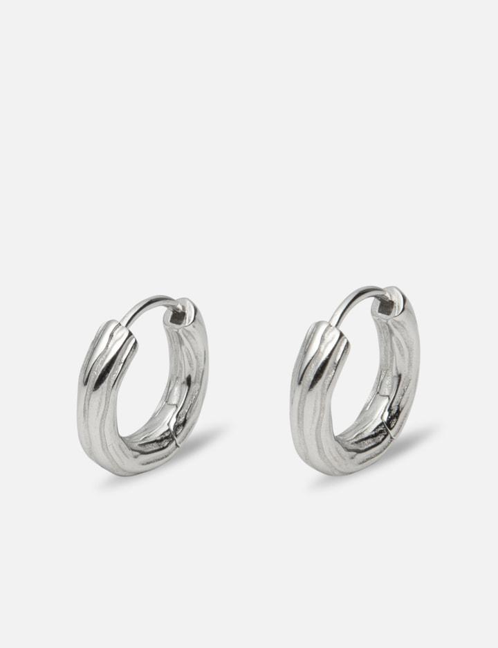 Woody Hoop Earrings by MIDNIGHTFACTORY
