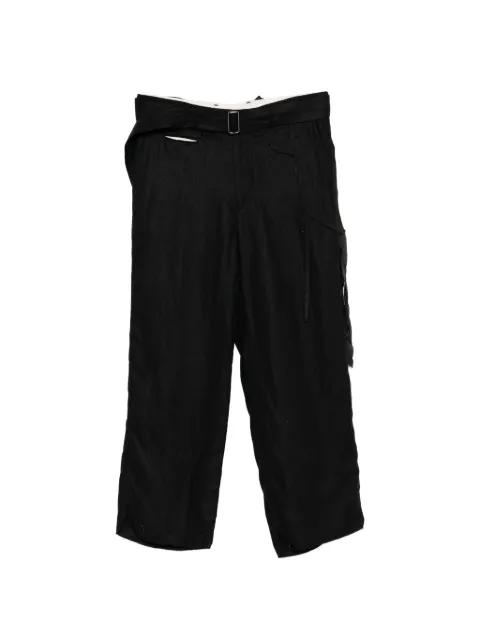 belted trousers by MIDORIKAWA