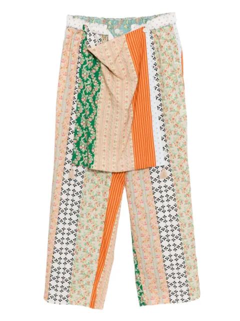 floral-print apron trousers by MIDORIKAWA