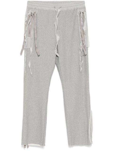 fringe-detailing trousers by MIDORIKAWA