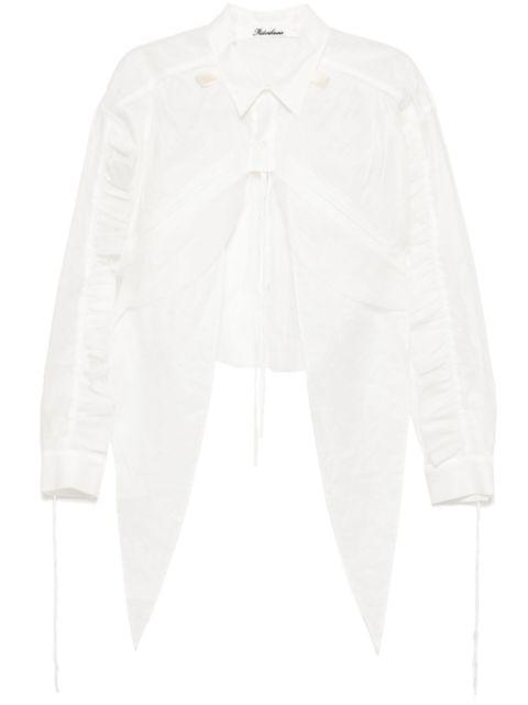 raw edge blouse by MIDORIKAWA