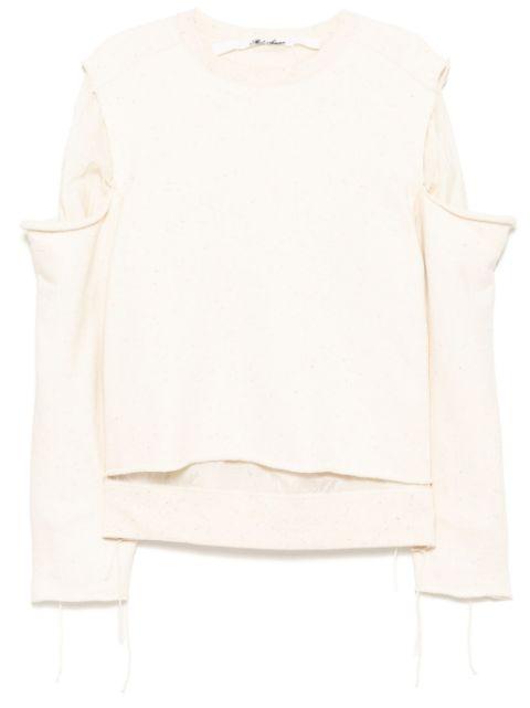 raw edge sweatshirt by MIDORIKAWA