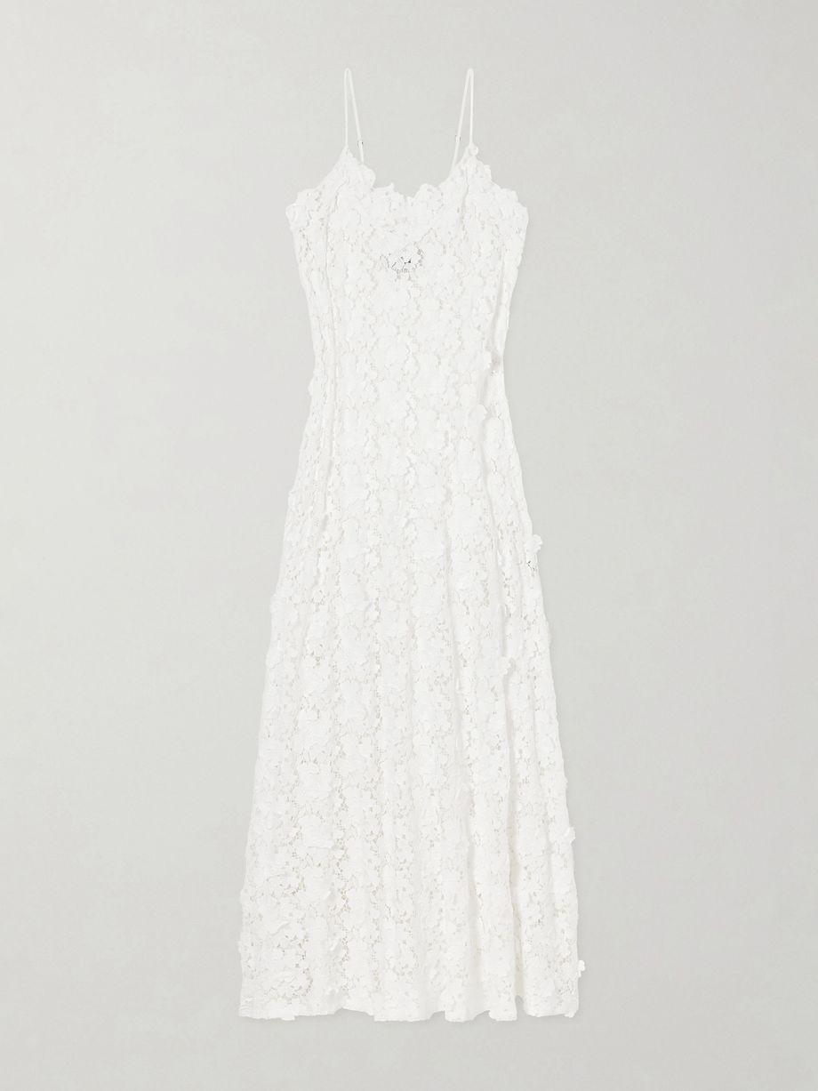 Jaquelyn lace midi dress by MIGUELINA