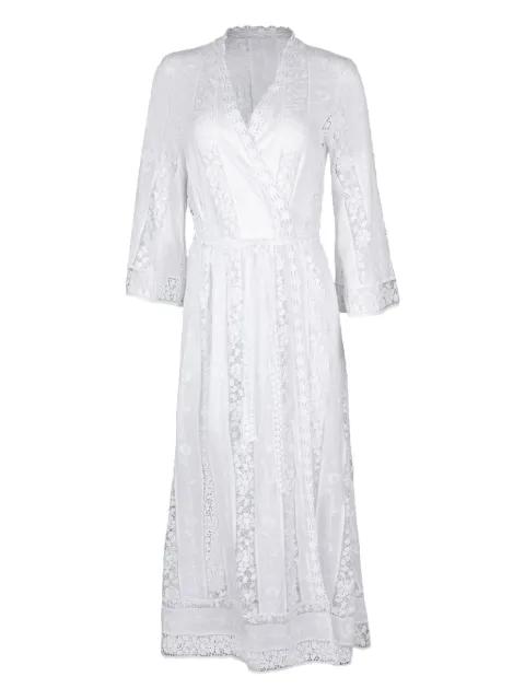Lucinda lace-panelled dress by MIGUELINA