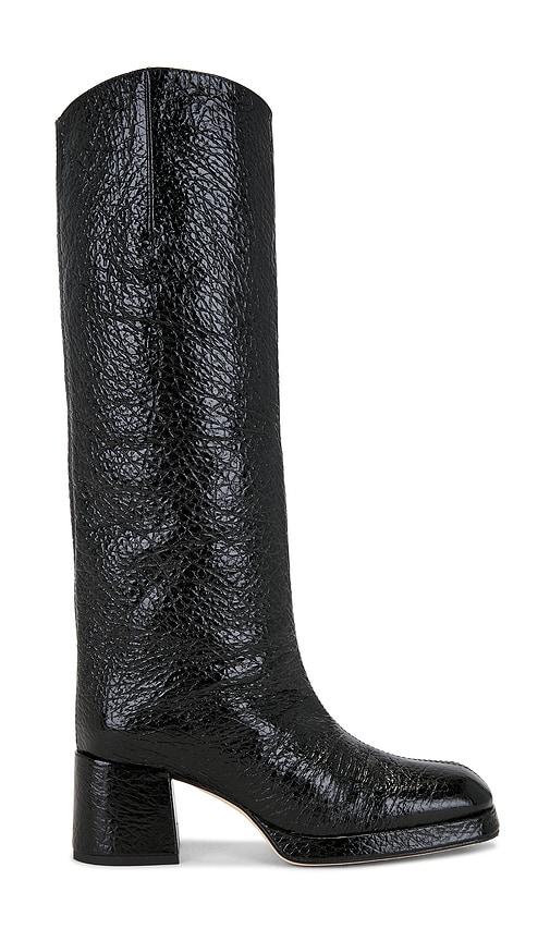 Miista Tundra Tall Boot in Black by MIISTA