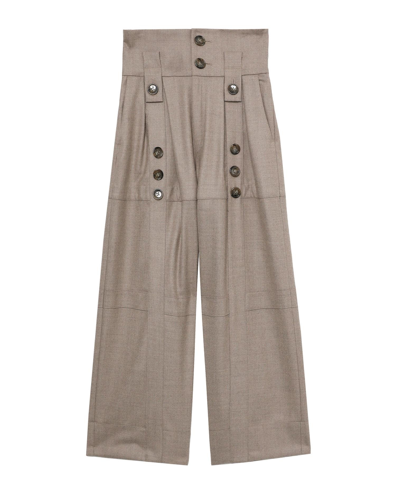Trench façade pants by MIKAGE SHIN