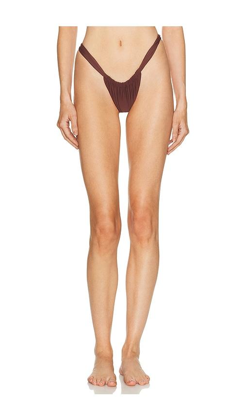 MIKOH Uvita Bikini Bottom in Brown by MIKOH