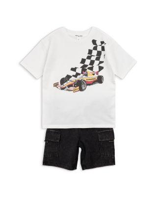 Boys' Racing Graphic Tee & Cargo Shorts Set - Baby by MILES THE LABEL Boys' Racing Graphic Tee & Cargo Shorts Set - Baby by MILES THE LABEL