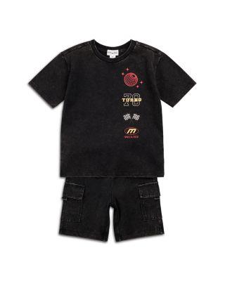 Boys' Racing Graphic Tee & Cargo Shorts Set - Baby by MILES THE LABEL
