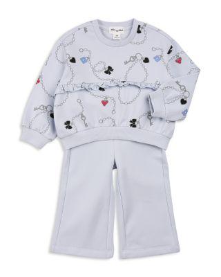 Girls' Charms Print Sweatshirt & Jogger Pants Set - Baby by MILES THE LABEL