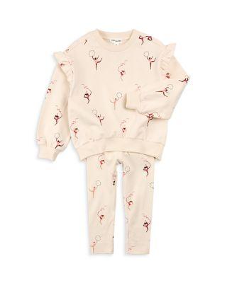 Girls' Gymnast Print Sweatshirt & Leggings Set - Little Kid by MILES THE LABEL