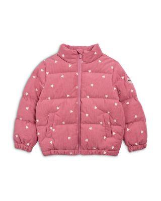 Girls' Hearts Print Corduroy Lightweight Jacket - Baby by MILES THE LABEL