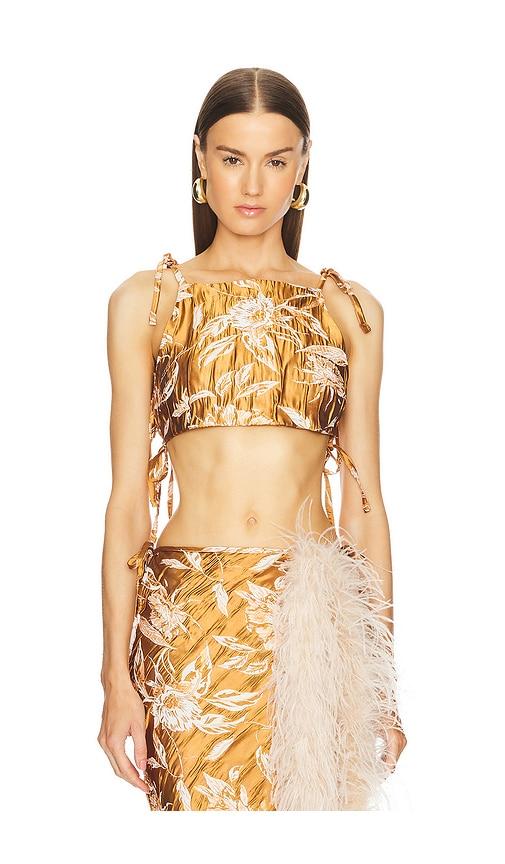 Milkwhite Cropped Top in Burnt Orange by MILKWHITE