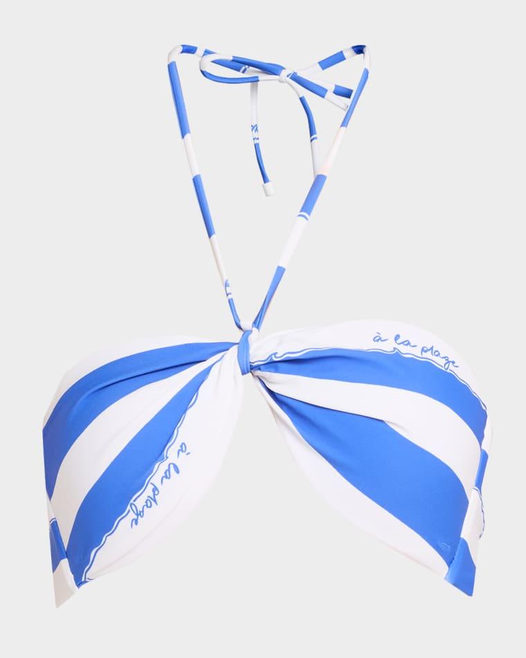 A La Plage Halter Bikini Top by MILLY