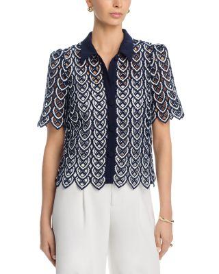 Addison Lace Top by MILLY