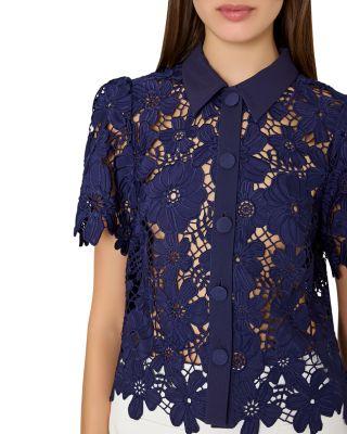Addison Roja Lace Top by MILLY