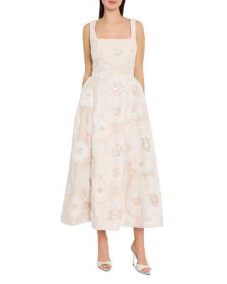 Arianna Tulle Flower Beaded Dress by MILLY