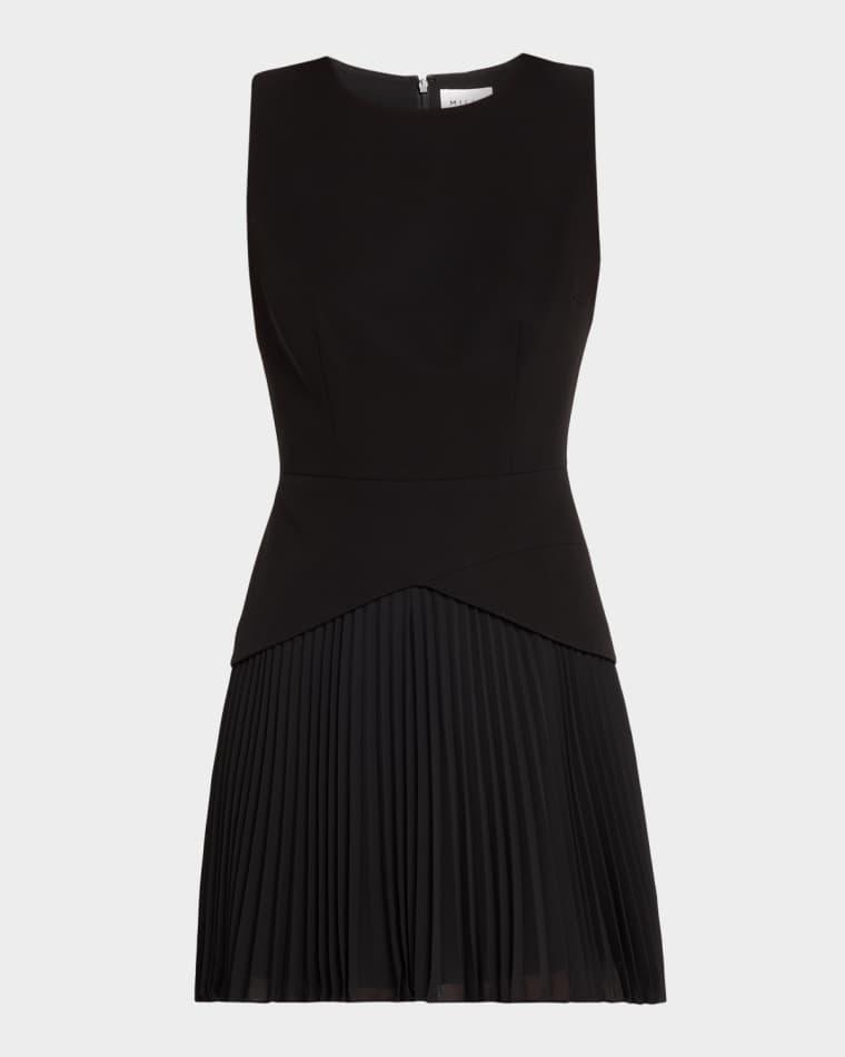 Haddy Cady & Pleated Chiffon Mini Dress by MILLY