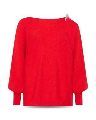 Ida Bow Detail Sweater by MILLY
