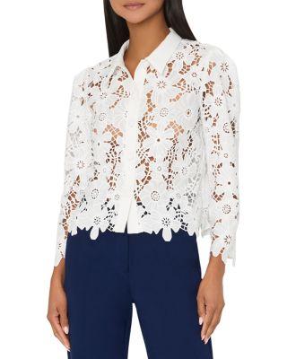 June Roja Lace Top by MILLY