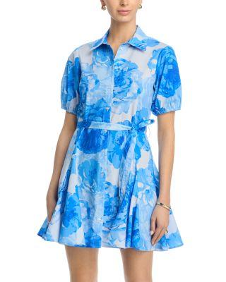 Juni Printed Poplin Dress by MILLY