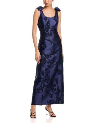 Kaelynn Floral Jacquard Dress by MILLY