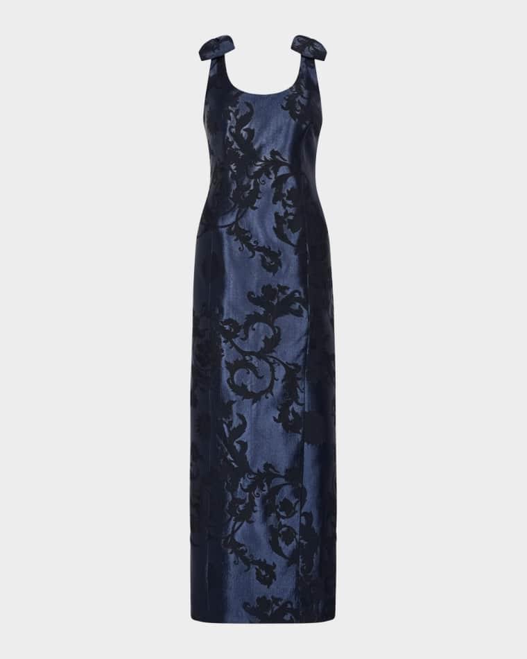 Kaelynn Floral Jacquard Dress by MILLY