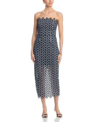 Kait Lace Midi Dress by MILLY