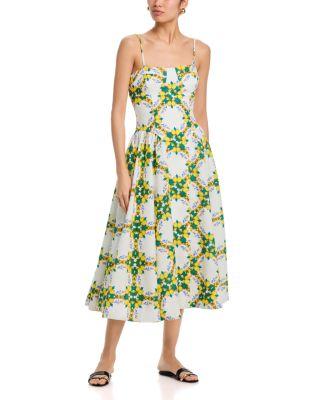 Livna Printed Midi Dress by MILLY