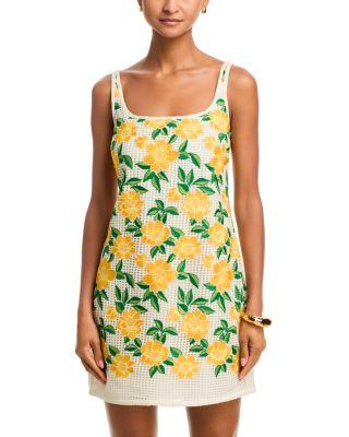 Maria Embroidered Mini Dress by MILLY