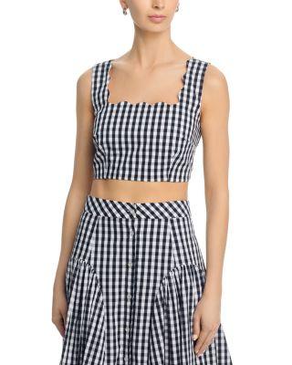 Mia Gingham Top by MILLY