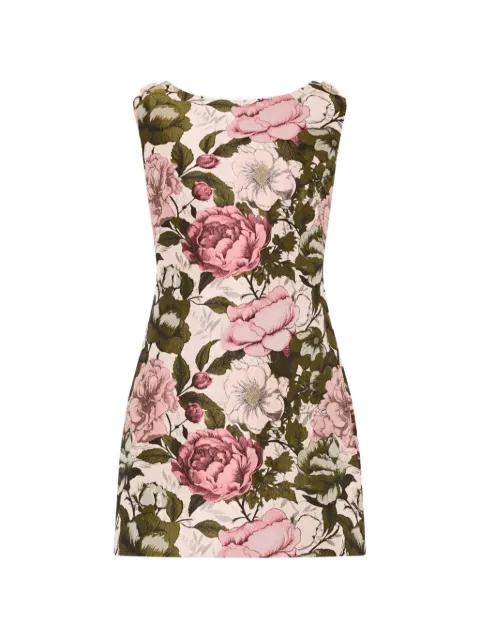 Milly floral jacquard mini dress by MILLY