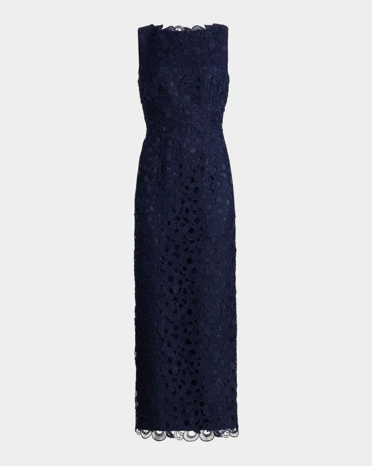 Molly Sleeveless Lace Gown by MILLY
