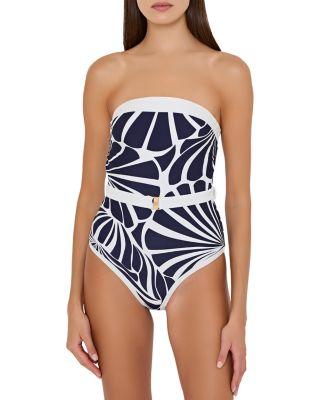 Ravello Abstract Kai Print One Piece Swimsuit by MILLY Ravello Abstract Kai Print One Piece Swimsuit by MILLY