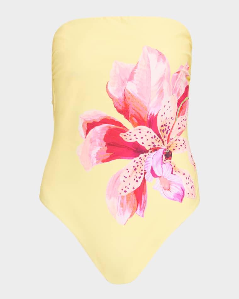 Songe D'Iris Strapless One-Piece Swimsuit by MILLY