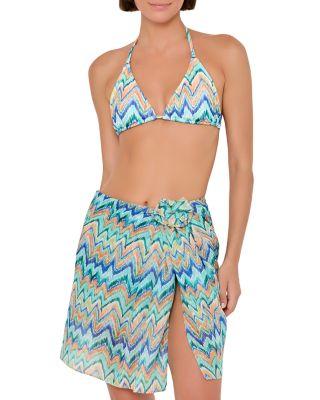 Tropical Chevron Swim Cover Up Sarong by MILLY