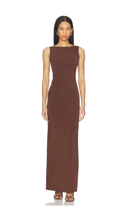 Mimchik Magnolia Gown in Chocolate by MIMCHIK